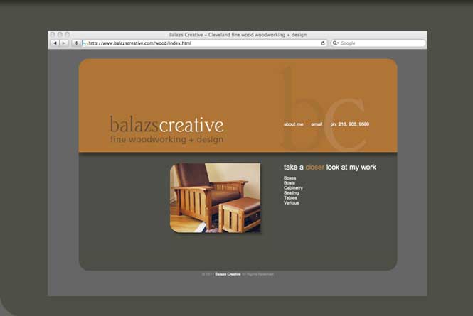 Website design and art direction for developer