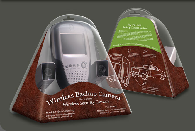 Consumer clamshell package concept and illustration