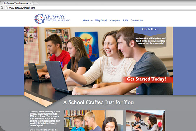 Website design and art direction of Garaway Virtual Academy for developer