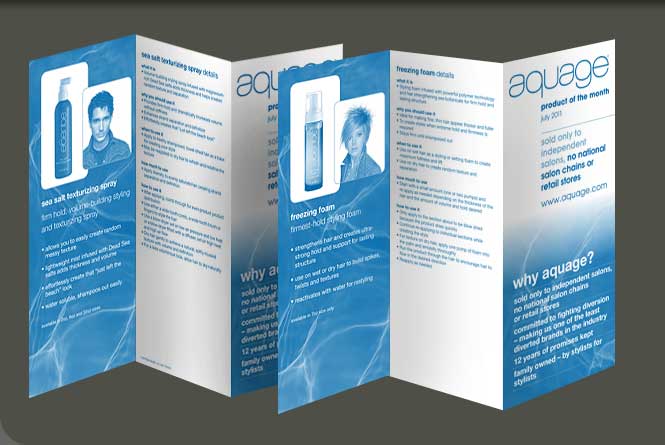 Trifold product brochure for MagicTan's MT200 spray-on tanning system for Magic Tan, Inc.