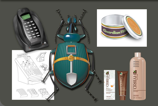 Digitally rendered illustrations for various clients