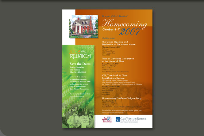 Reunion ad for Case Alumni Association
