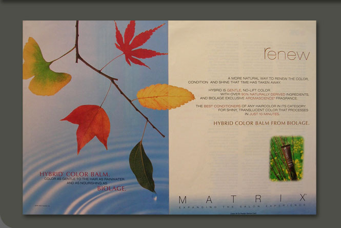 Hybrid hair color consumer ad for Matrix Essentials, Inc.
