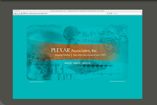 Website design and development for algorithm development in imaging for Plexar Associates, Inc.